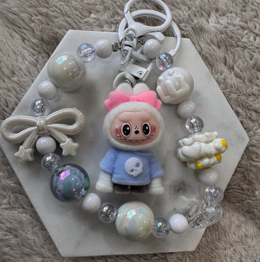 Kawaii White Keychain