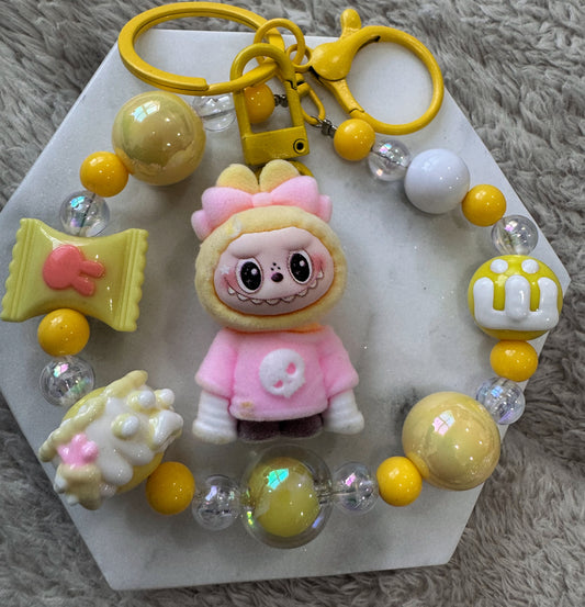 Kawaii Yellow Keychain